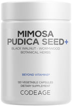Codeage Mimosa Pudica Supplement with Black Walnut & Neem - 120 Capsules