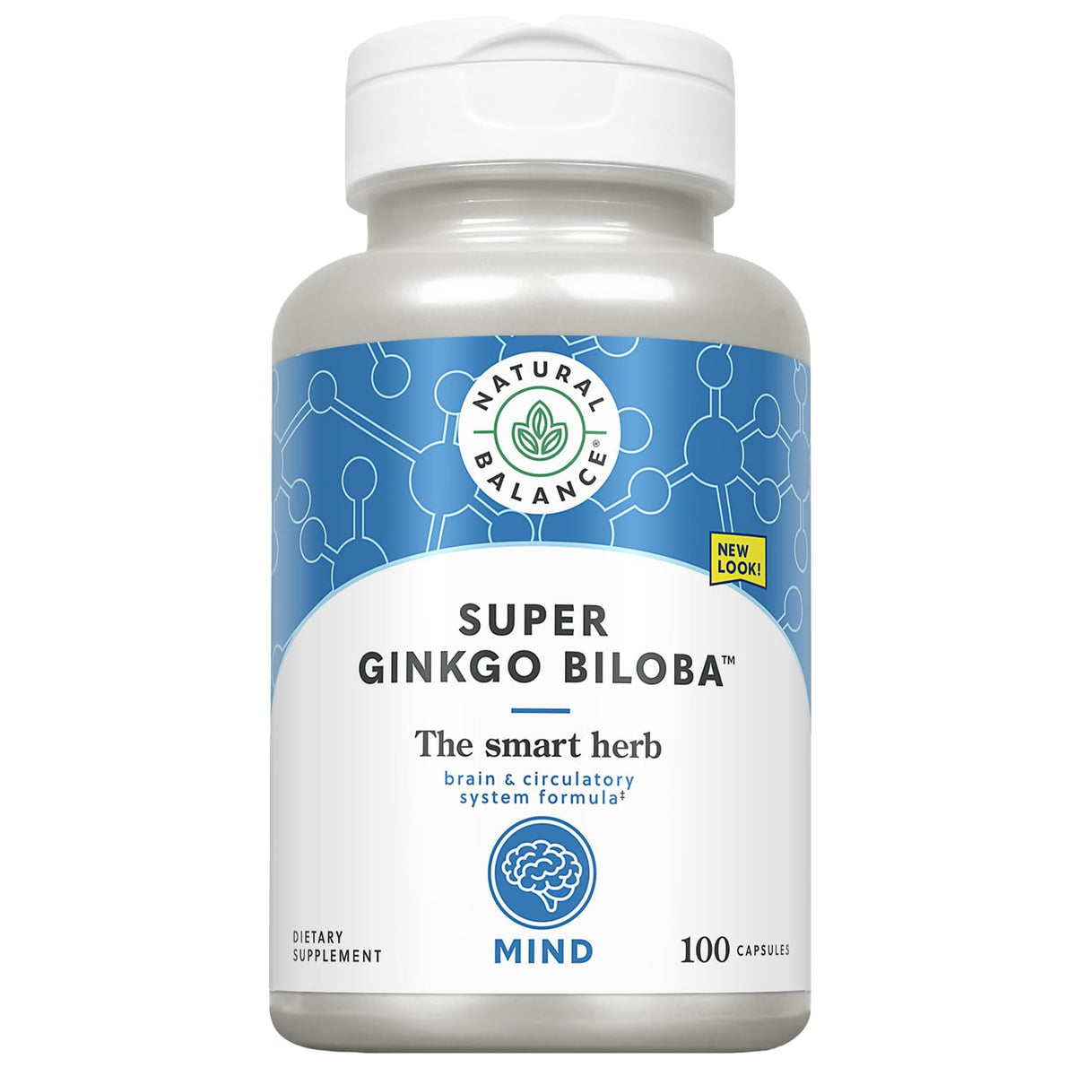 Natural Balance Super Ginkgo Biloba Plus Brain Support - 100 Capsules