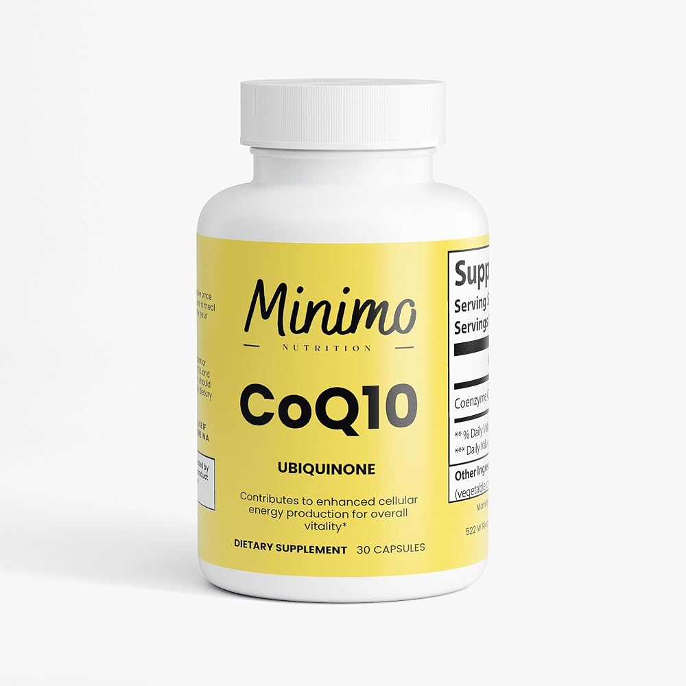 Minimo Nutrition CoQ10 Ubiquinone 200mg - 30 Capsules