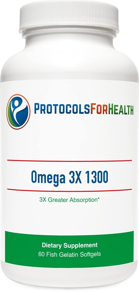Protocols for Health Omega 3X 1300 Cardiovascular Support - 60 Softgels