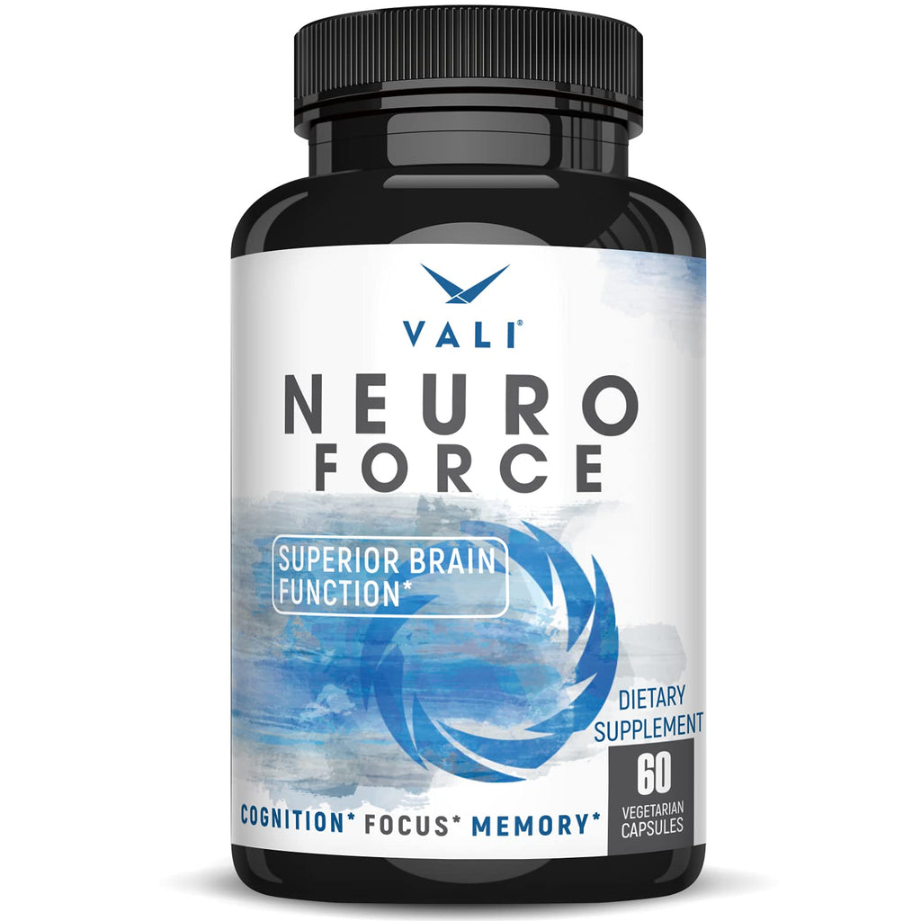 VALI Neuro Force Brain Booster Nootropic for Focus & Memory - 60 Capsules