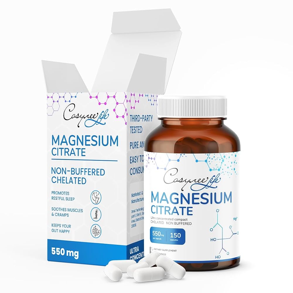 Cosynee Magnesium Citrate 550mg - 150 Capsules