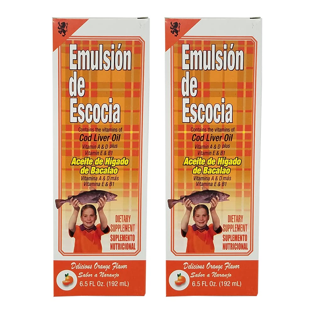 Menper Emulsion De Escocia Orange Cod Liver Oil - 2 Pack