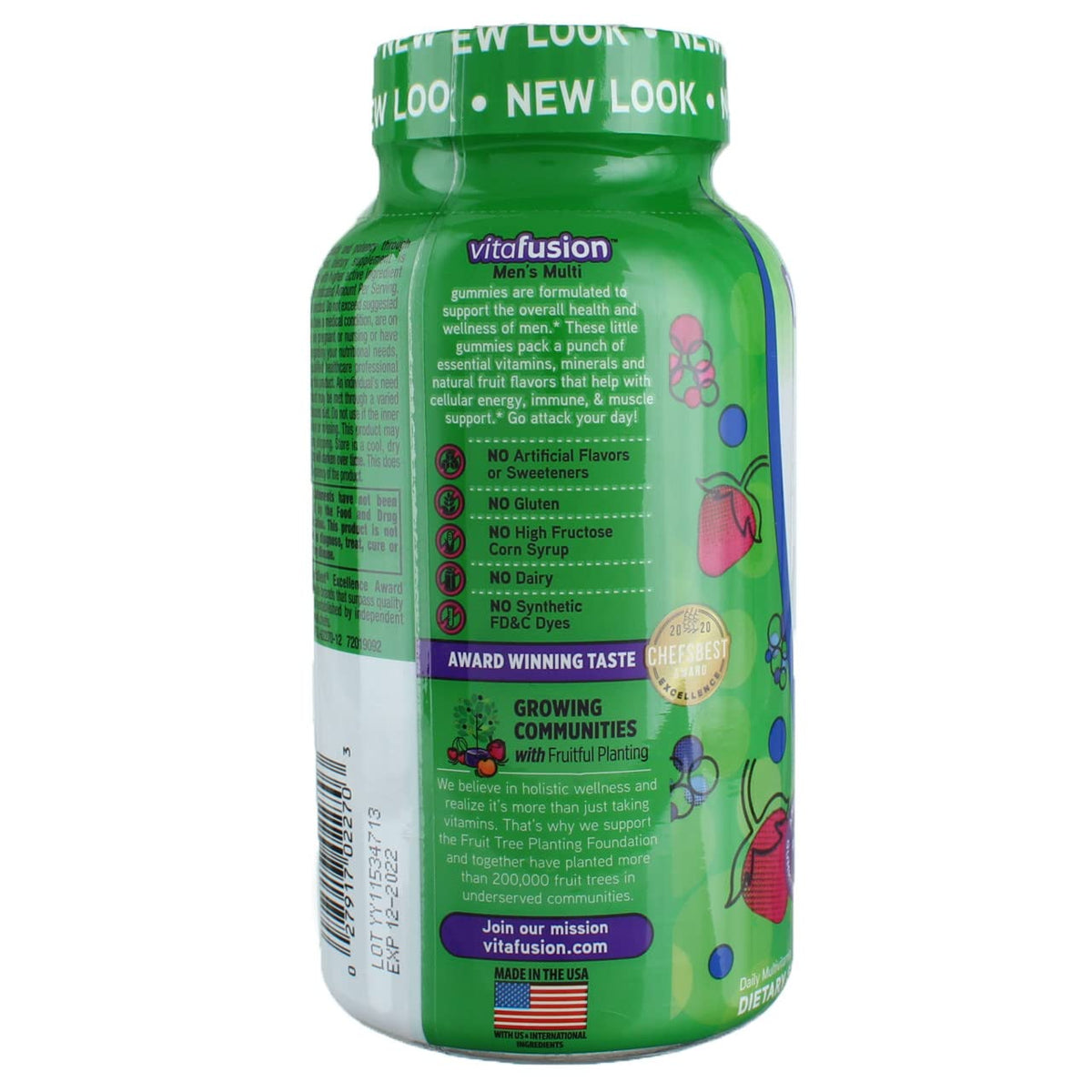 iPoplor Men's Complete Multivitamin Gummies Natural Berry - 300 Count - image 3