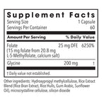 Metabolic Maintenance L-Methylfolate 15 mg - 60 Capsules - image 2