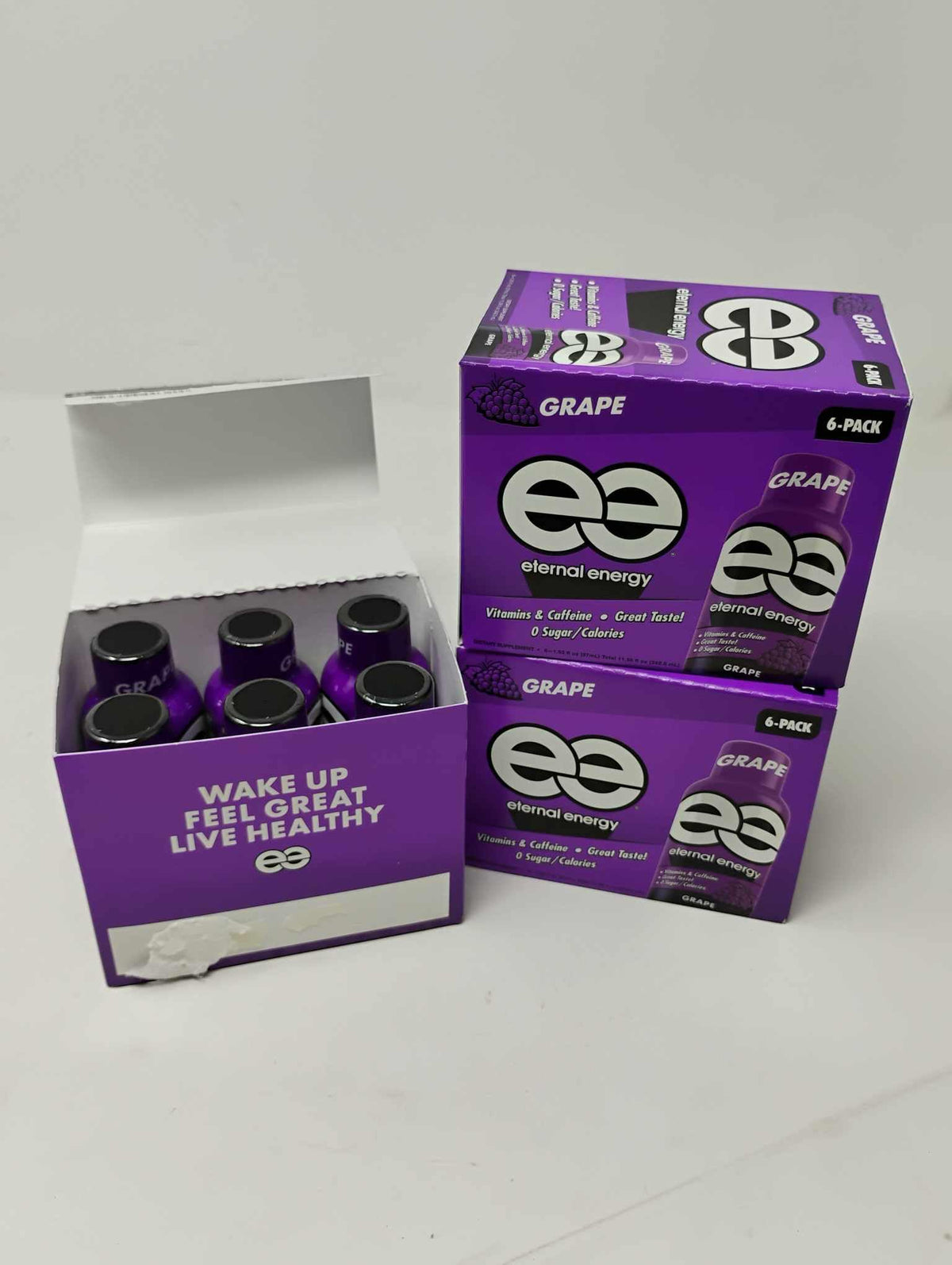 FAUAID Eternal Energy Premium Energy Shot Grape - 18 Count