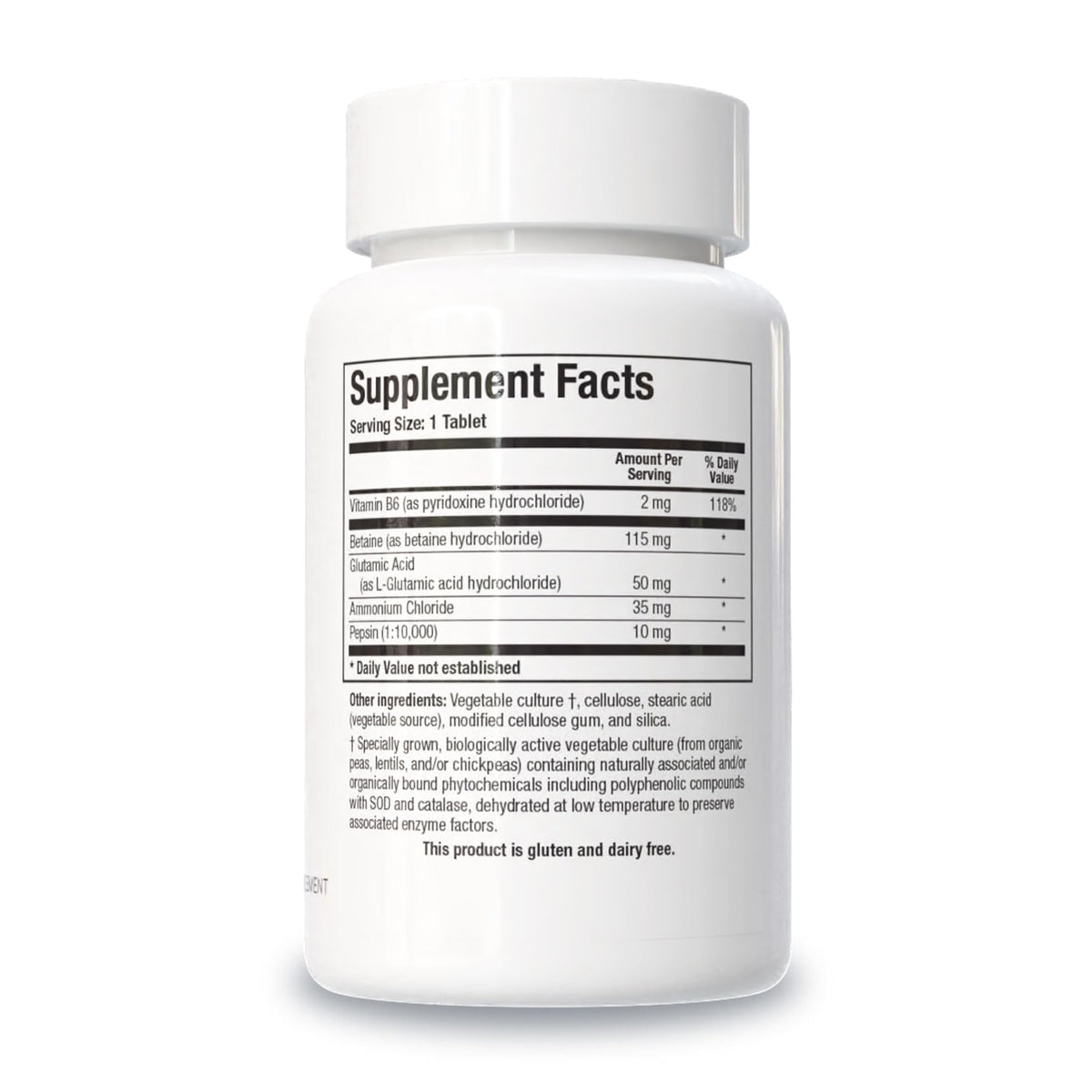 BIOTICS RESEARCH HCl Plus Betaine Hydrochloride - 90 Tablets - image 2