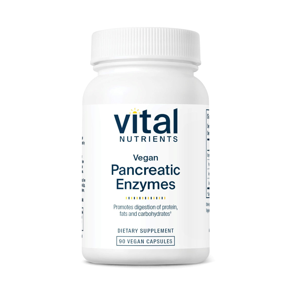 Vital Nutrients Vegan Pancreatic Enzymes - 90 Capsules