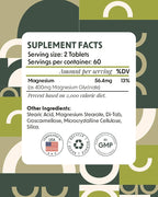 Alpha & Omega Nutrition Magnesium Glycinate 400mg - 120 Tablets - image 2