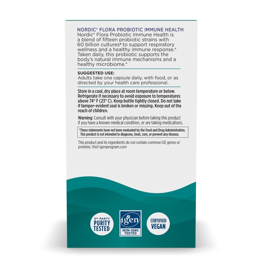 Nordic Naturals Nordic Flora Probiotics - Strains for Immune