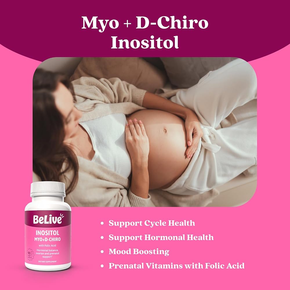BeLive Myo & D-Chiro Inositol Supplement for Women - 90 Capsules - image 4