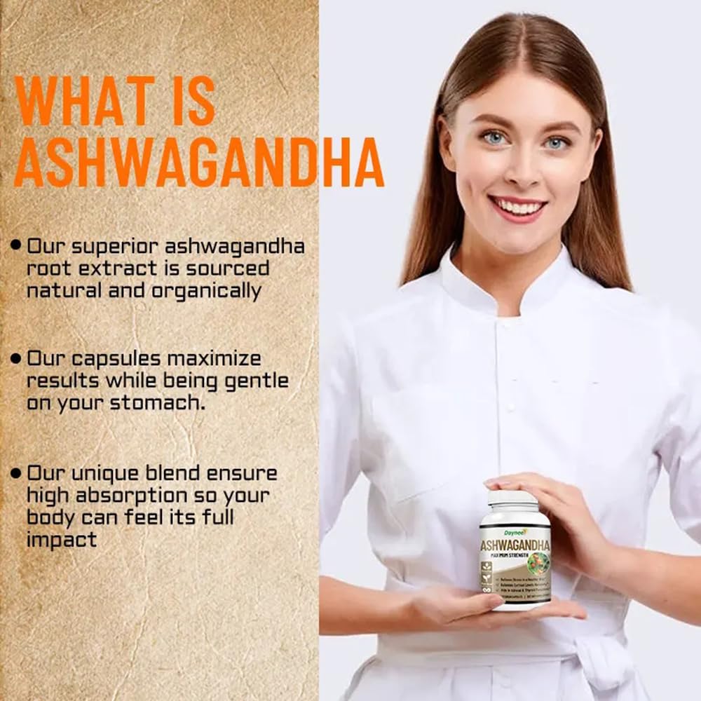 AIHIYO Ashwagandha Capsule with Maca & Vitamin D - 60 Capsules - image 3