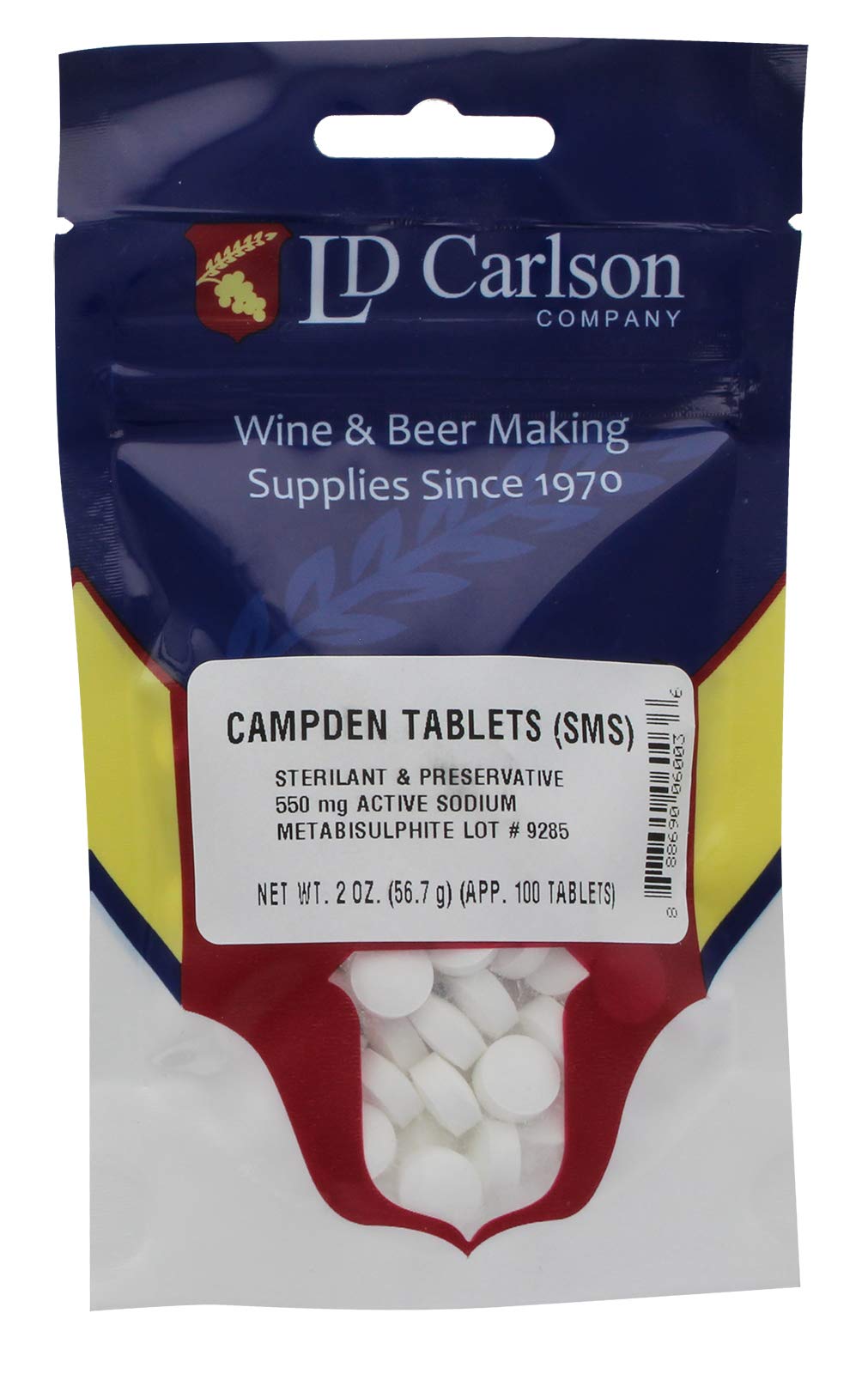 LD Carlson Sodium Campden Tablets - 100 Count