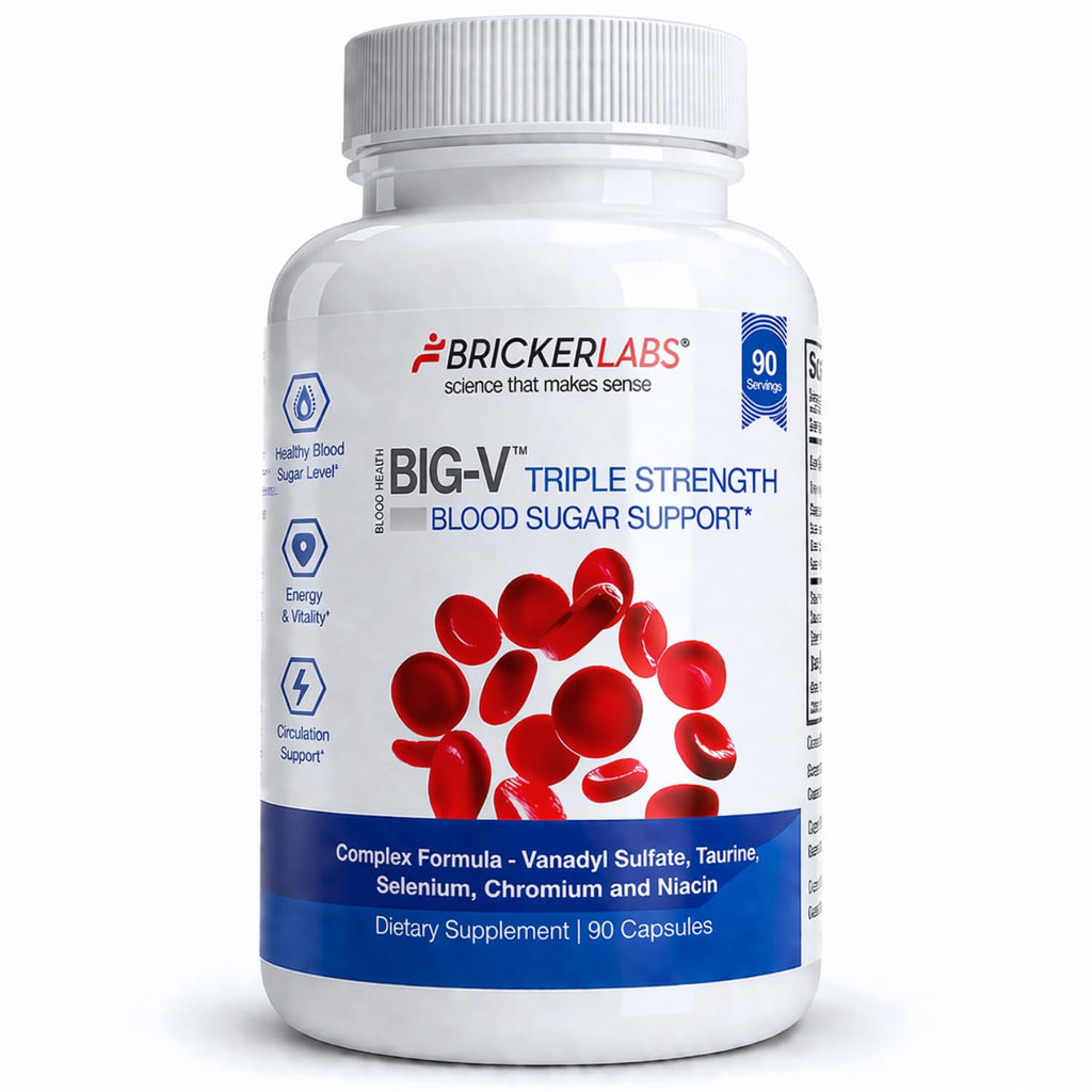 Bricker Labs Big-V Triple Strength Vanadyl Supplement - 90 Capsules