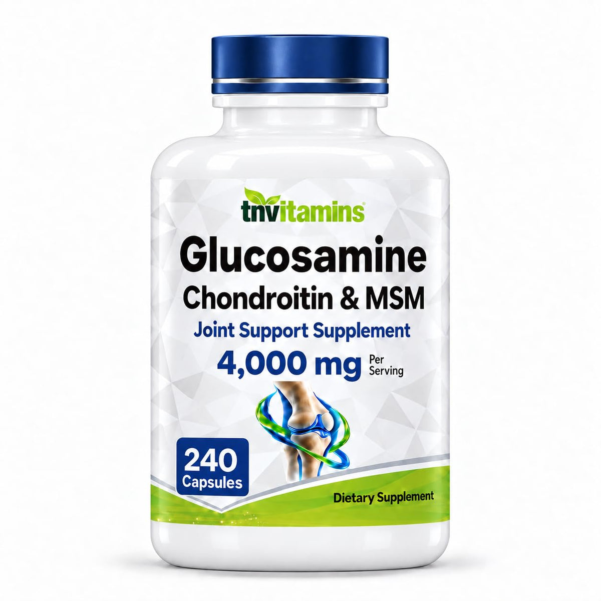 tnvitamins Glucosamine Chondroitin MSM Joint Support - 240 Capsules