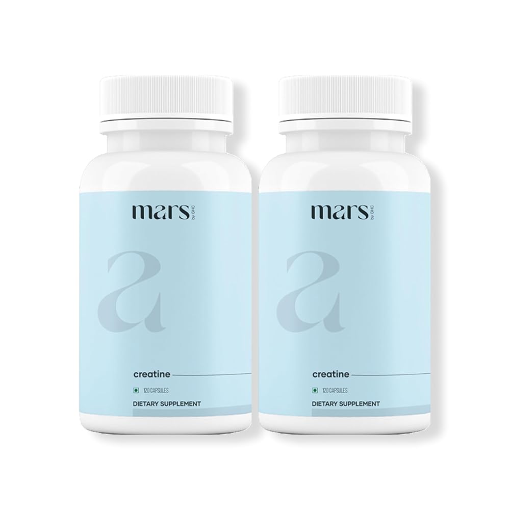 Mars Micronized Creatine Monohydrate Caps: Powered with Shilajit (120