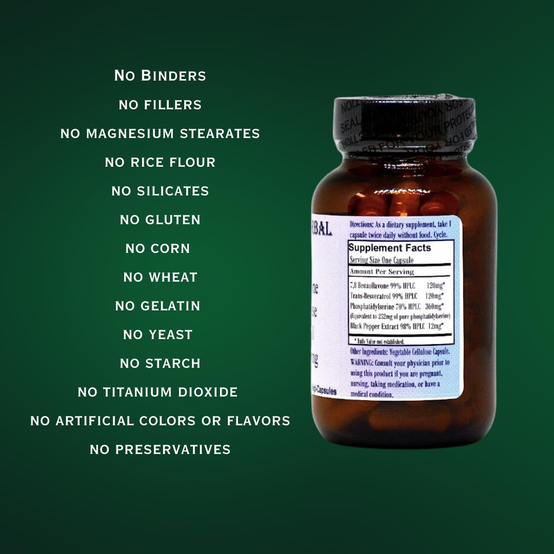 Barlowe's Herbal Elixirs 7,8 Benzoflavone 612mg - 60 Capsules - image 4