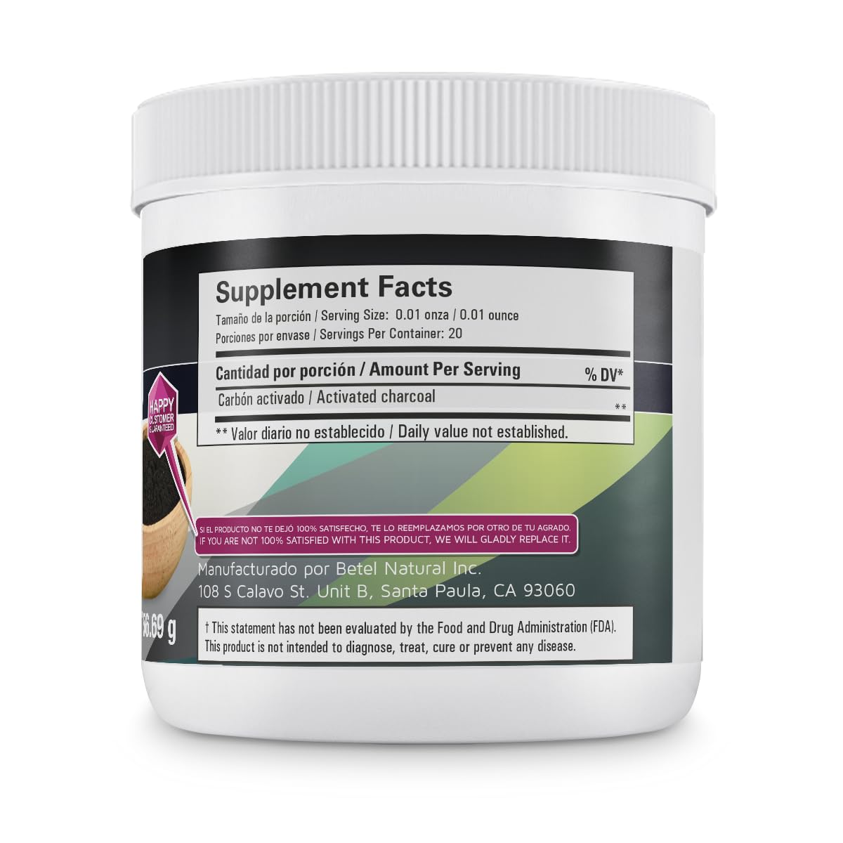 Betel Natural Activated Charcoal Powder Ultra Fine - 2 Oz - image 2