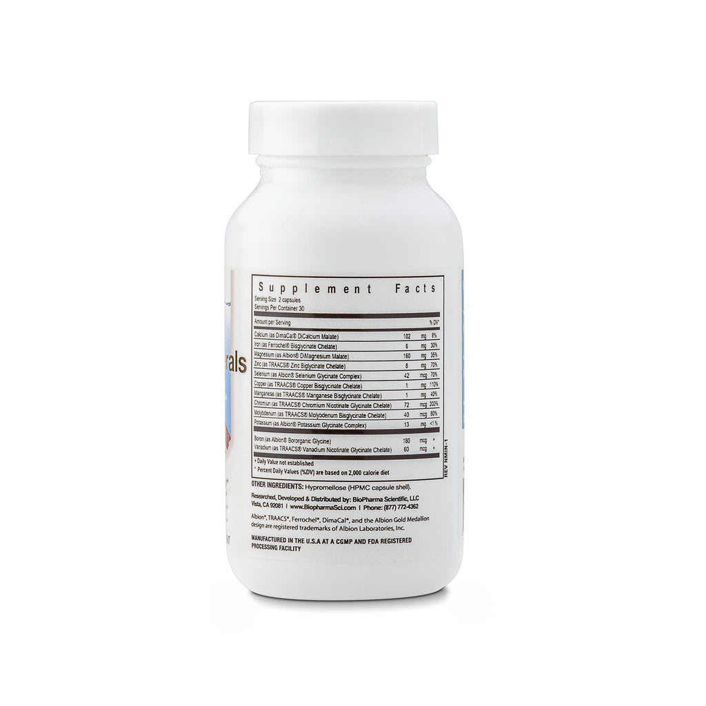 BioPharma Scientific NanoMinerals Chelated Trace Minerals - 60 Capsules - image 2