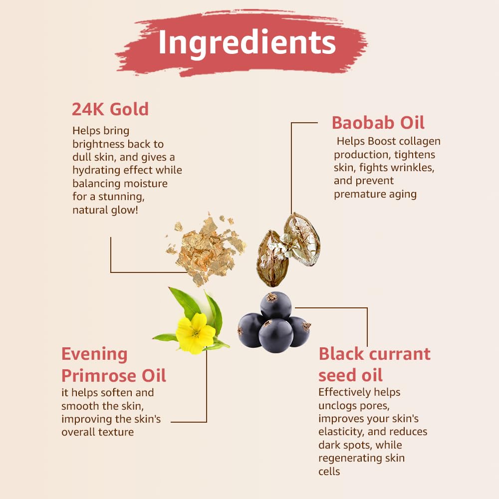 Science-o-logic 24K Gold Facial Oil with 10 Super Oils - 30 mL - image 3