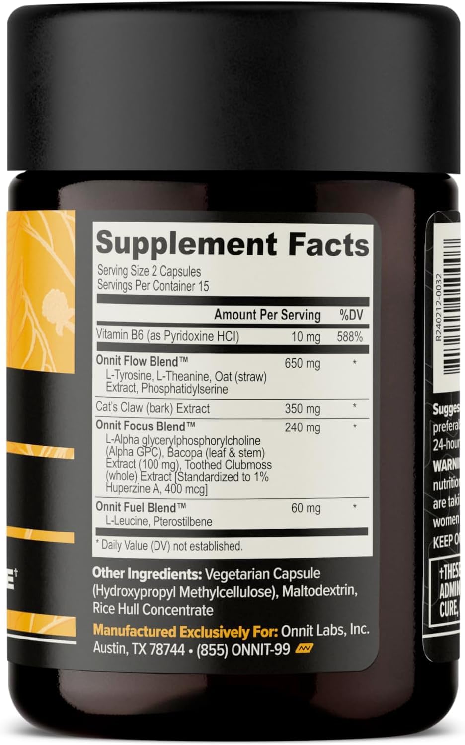 Onnit Alpha Brain Nootropic Supplement for Focus - 30 Capsules - image 2