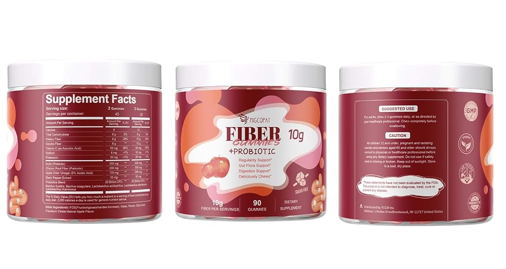 Migcopat Fiber Gummies with Probiotics