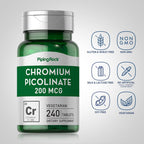 Piping Rock Chromium Picolinate 200mcg - 240 Tablets - image 3