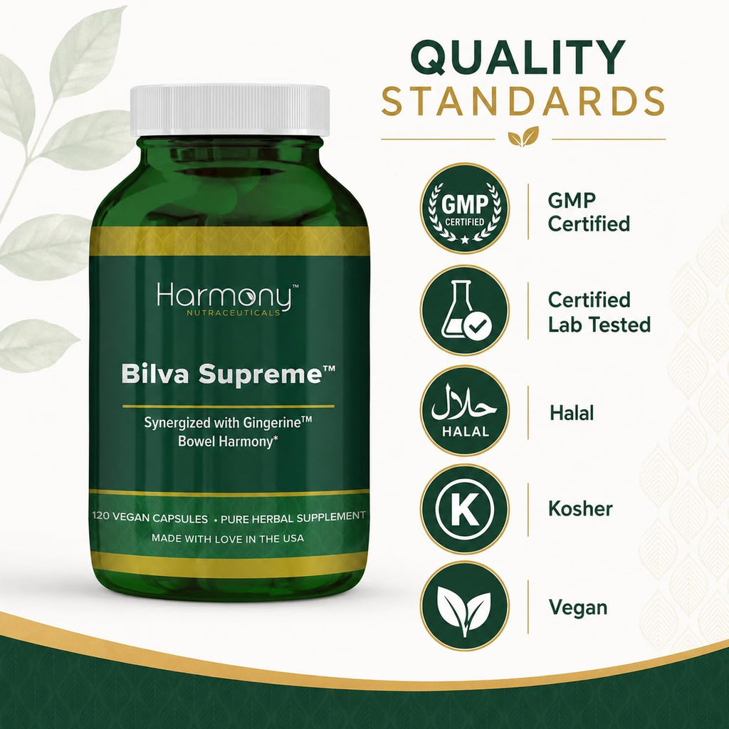 Harmony Nutraceuticals Bilva Supreme Digestive Support - 120 Vegan Capsules - image 6