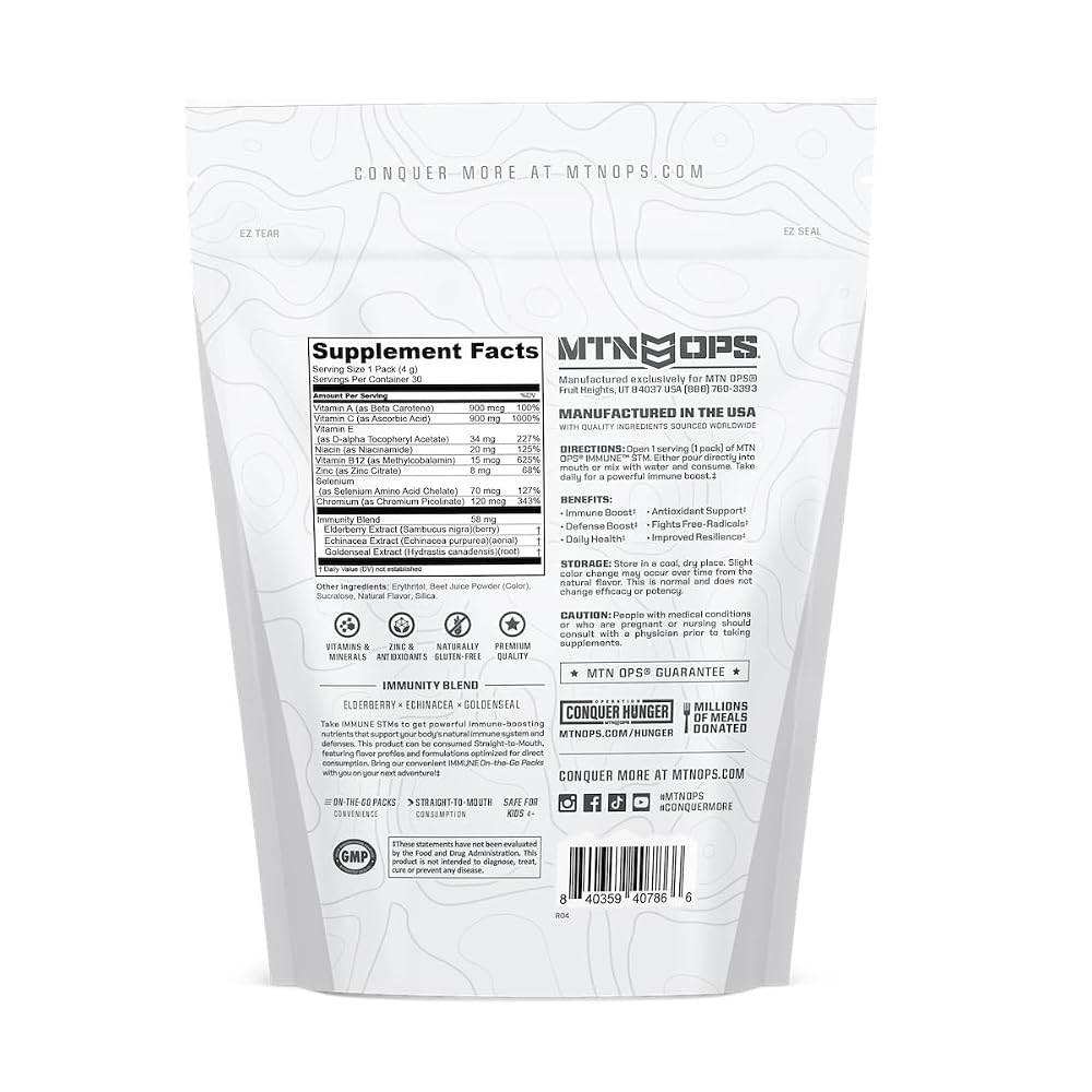 MTN OPS Immune STM Powder Drink Mix