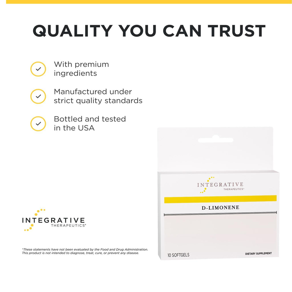 Integrative Therapeutics D-Limonene Digestive Support - 10 Softgels - image 6