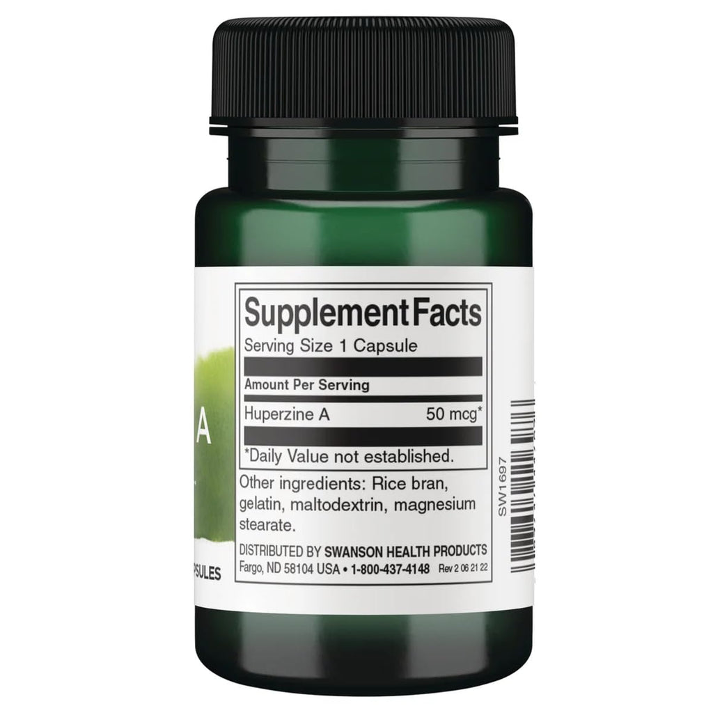 Swanson Maximum-Strength Huperzine A 200 mcg
