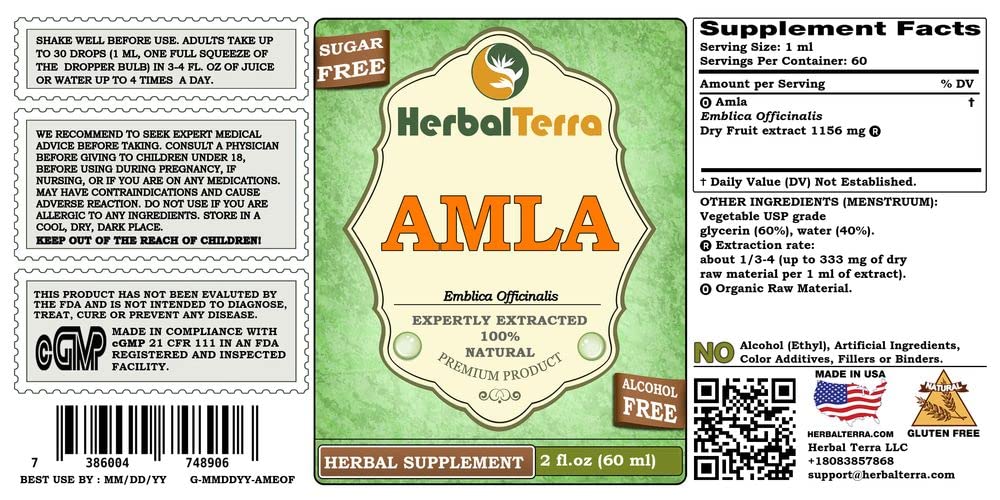 Herbal Terra LLC Amla (Phyllanthus Emblica) Tincture