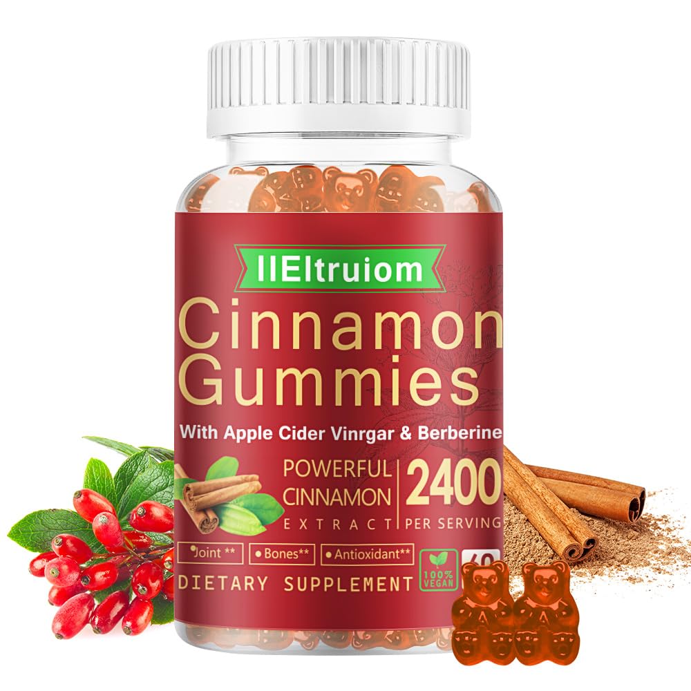 IIEltruiom Ceylon Cinnamon Gummies (2,400mg/Serving)