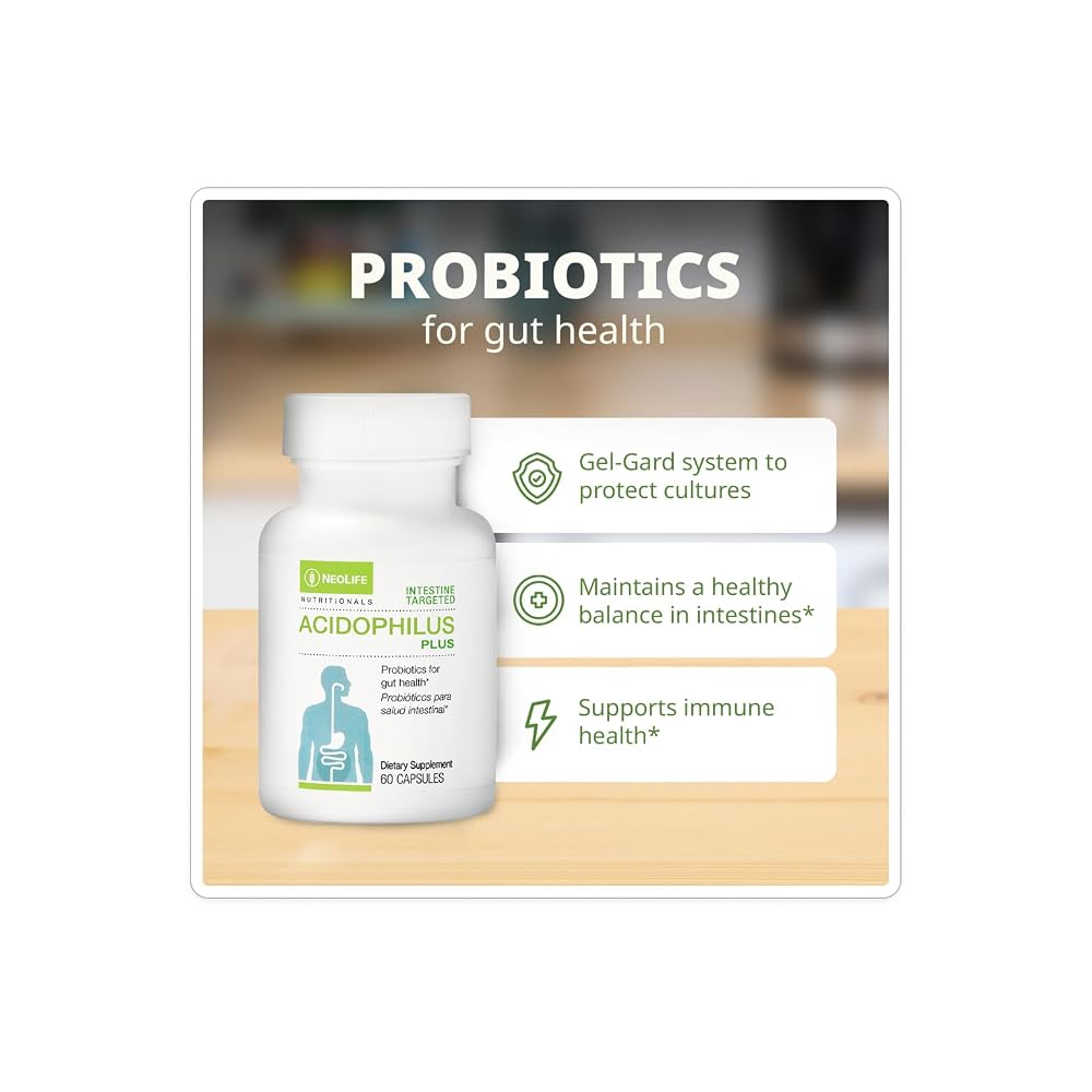 NeoLife Acidophilus Plus Probiotic 5 Billion CFU - 60 Capsules - image 2