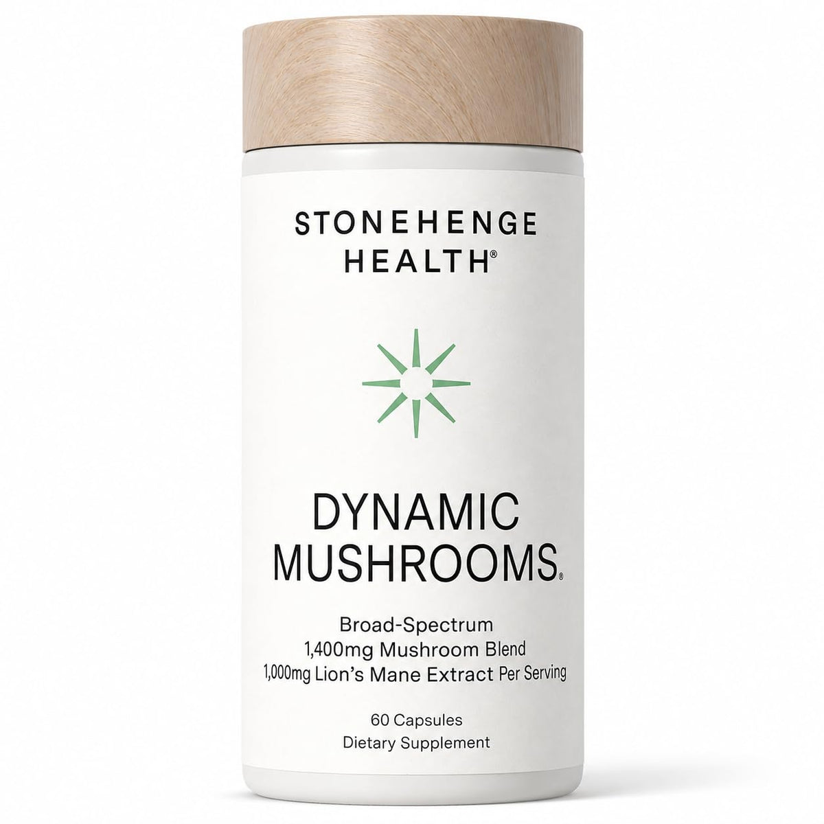 Stonehenge Health Dynamic Mushrooms Lions Mane Brain Support - 60 Capsules