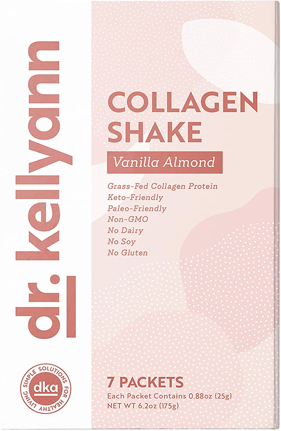 Dr. Kellyann Keto Almond Shakes - 100% Grass Fed Collagen Protein by Bone Broth