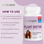 Biotin Supplements for Hair Growth, Strong Nails & Glowing Skin - 60 Tablets - image 3