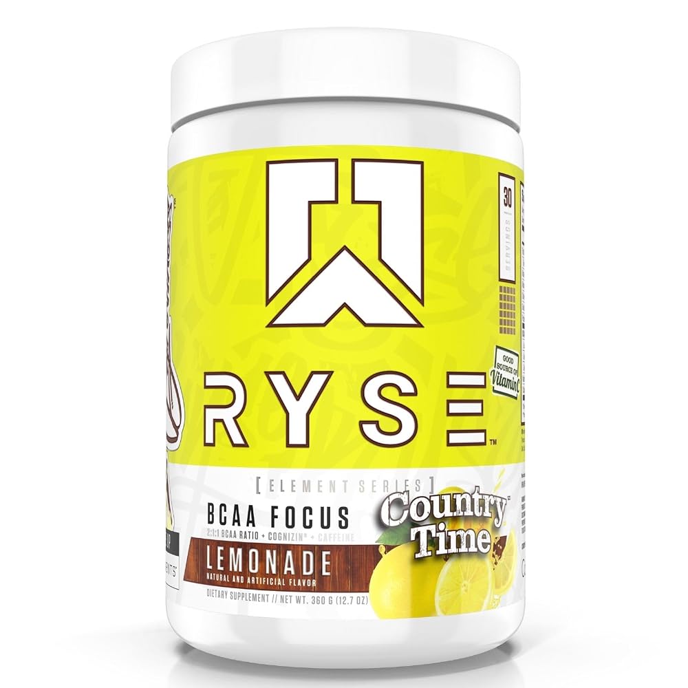 RYSE BCAA Focus Powder Country Time Lemonade - 30 Servings