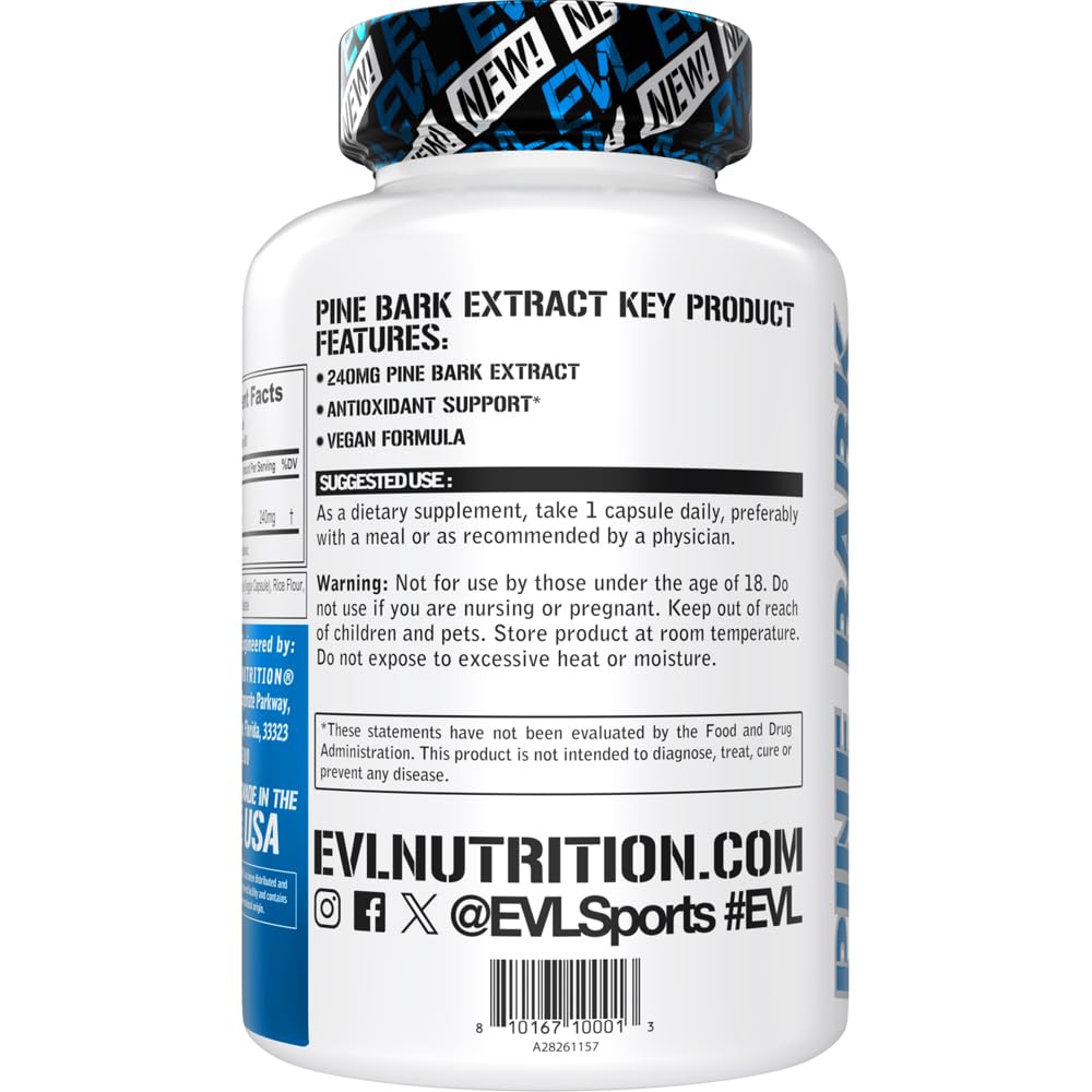 Evlution EVL Pine Bark Extract Antioxidant Support - 90 Capsules - image 3