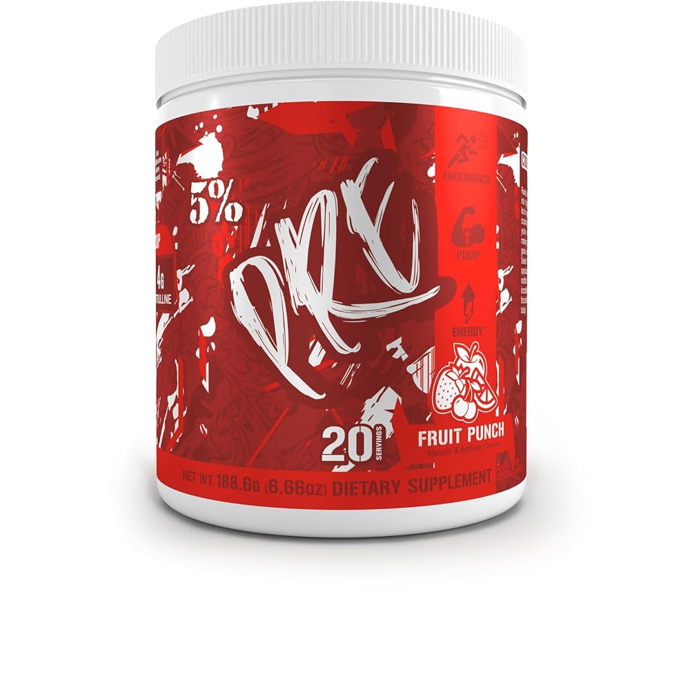 5% Nutrition Code Red Pre-Workout Powder Fruit Punch - 6.66 oz