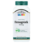 21st Century Fenugreek 610mg Capsules Wellness Support - 100 Count