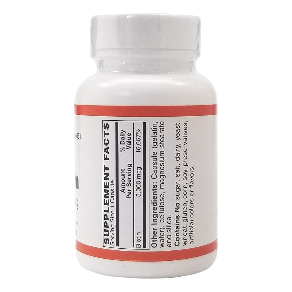 Holistic Health Biotin 5000 mcg - 60 Capsules - image 2