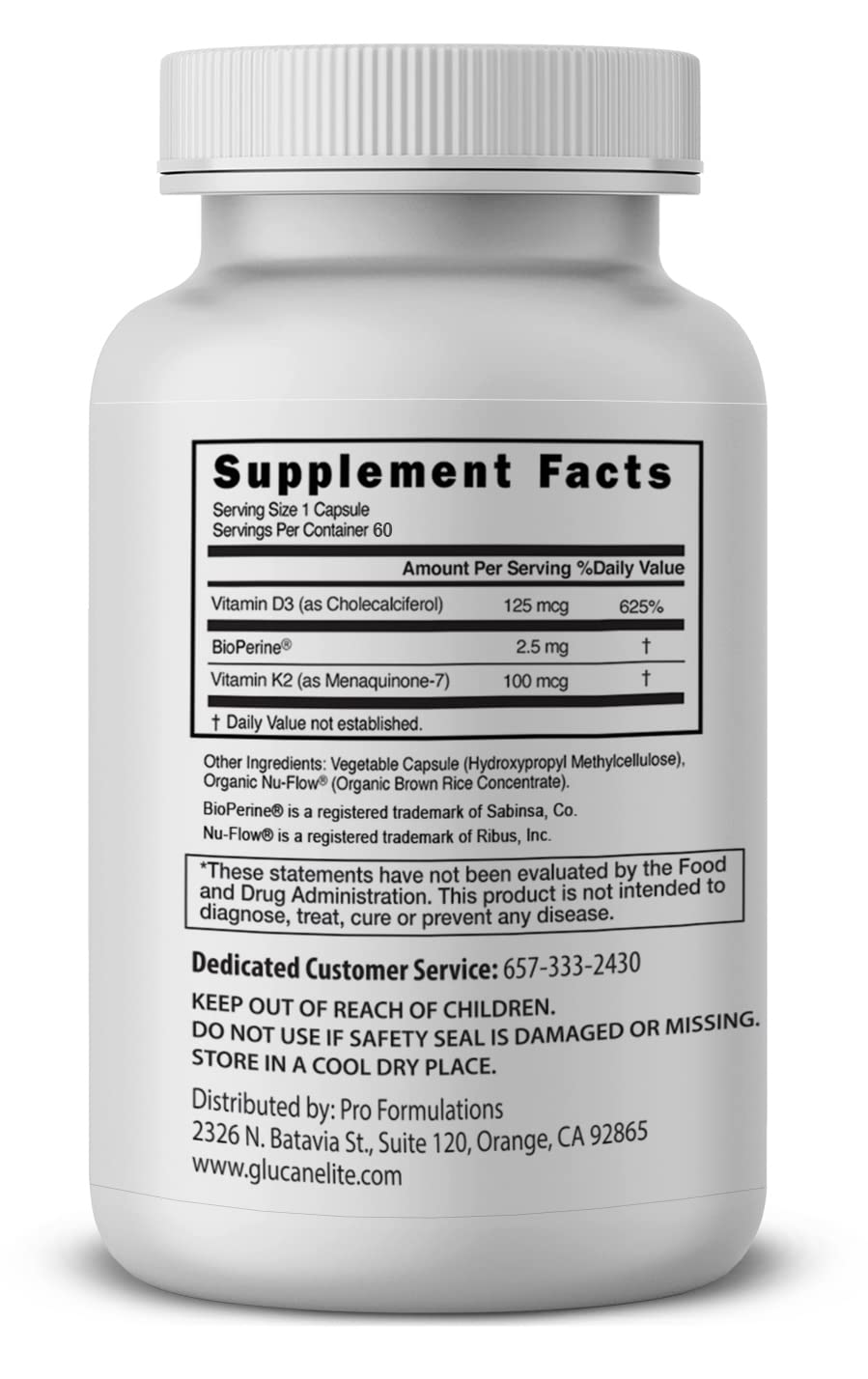 Pro Formulations MD D3 + K2 Elite Vitamin - 60 Capsules - image 4