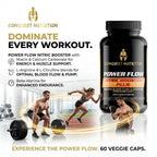 Conquest Nutrition Power Flow Nitric Booster - 60 Vegetarian Capsules - image 9