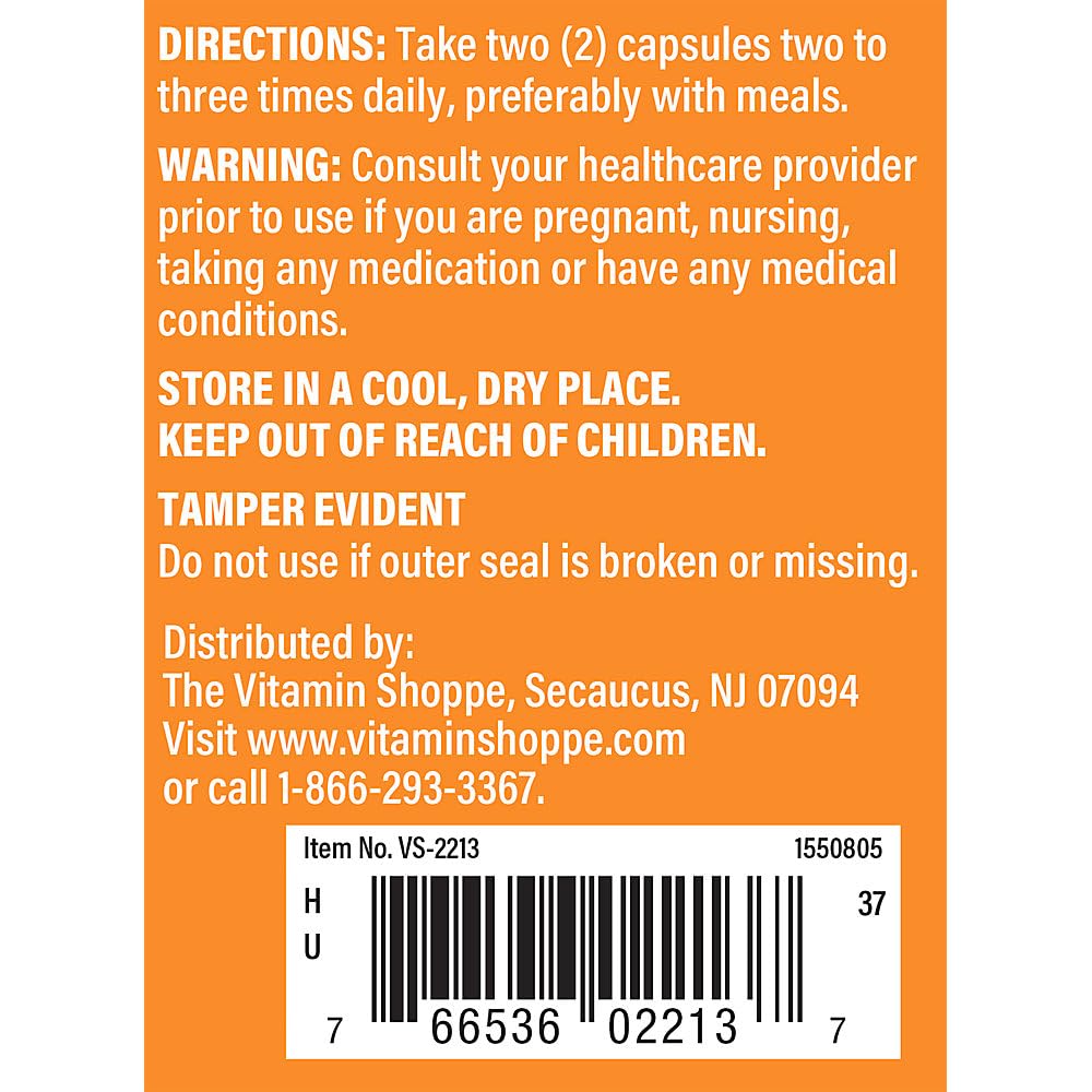 The Vitamin Shoppe Cordyceps Mushroom Supplement 1,040 MG - 100 Capsules - image 3