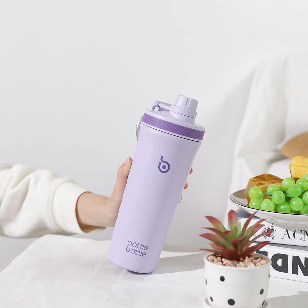 BOTTLE BOTTLE 26 oz Shaker Bottle Protein Mixer - Purple - image 5