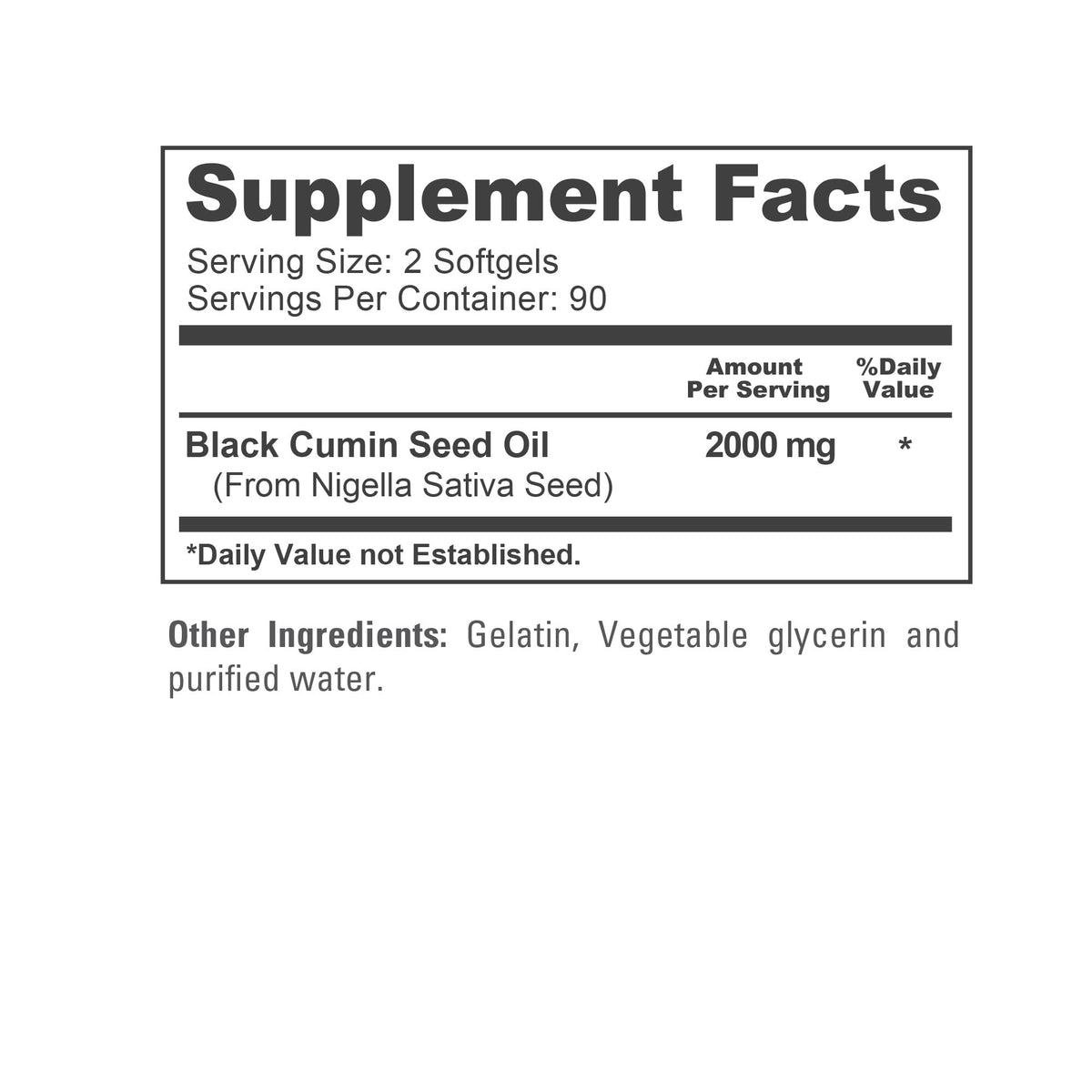 NusaPure Black Seed Oil 2000mg - 180 Softgels - image 4