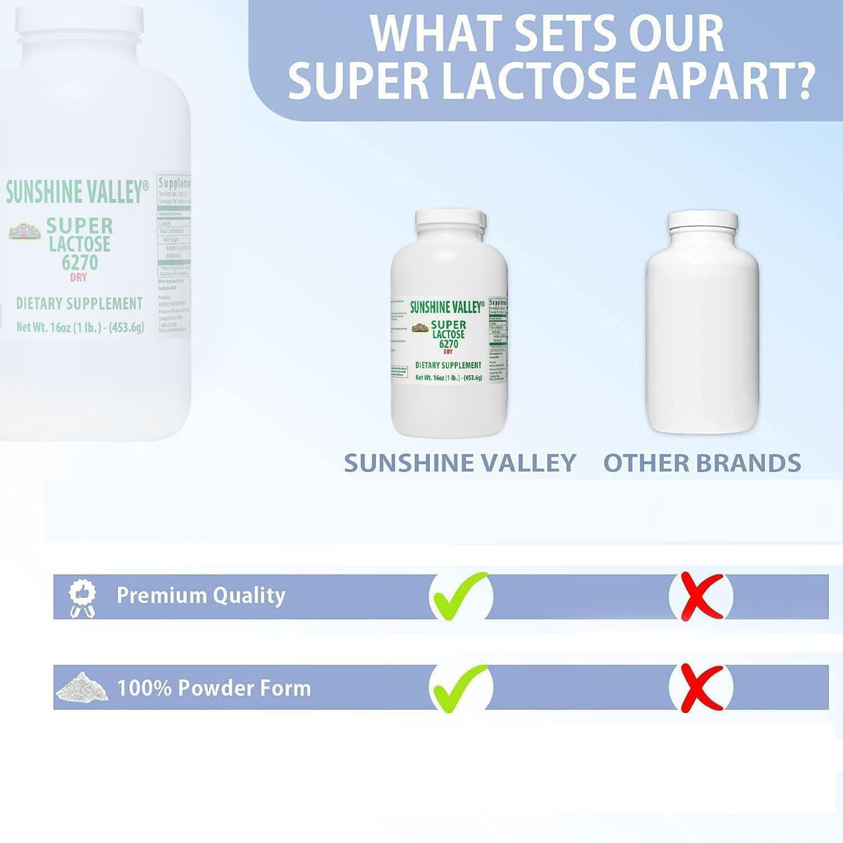 Sunshine Valley Super Lactose Dry Powder - 16 oz - image 4