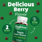 The Feel Great Vitamin Company Super Green Gummies for Teens - 60 Gummies - image 3