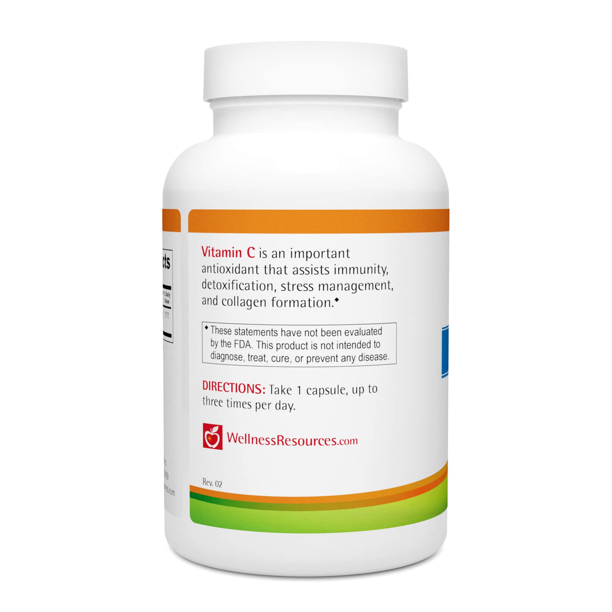Wellness Resources Vitamin C 1000 mg Vegetarian Capsules - 100 Count - image 3
